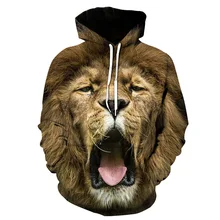 

Hoodie 3D Animal Lion Print Men/Women Winter Oversized Casual High Quality Sweatshirt Hoody New Fashion O-neck Vintage Pullover