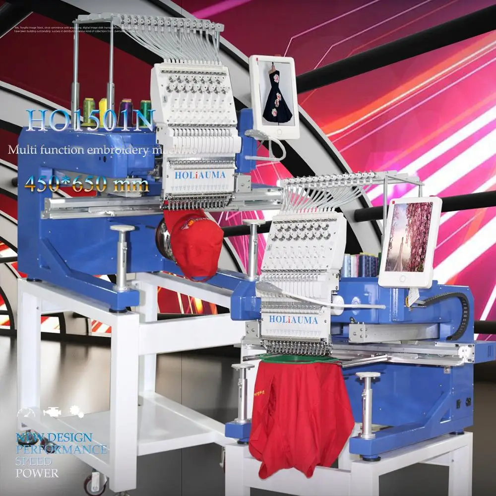 HOLiAUMA 1 single head 15 needles Brother Cap Commercial Multi Function home computer sewing