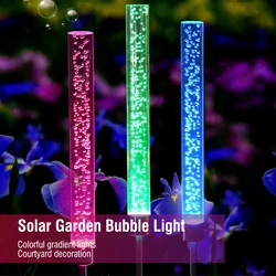 BORUiT – lampe solaire à bulles pour pelouse, luminaire décoratif d'extérieur à couleur changeante, rvb, luminaire de paysage, idéal pour un jardin, 2 pièces 