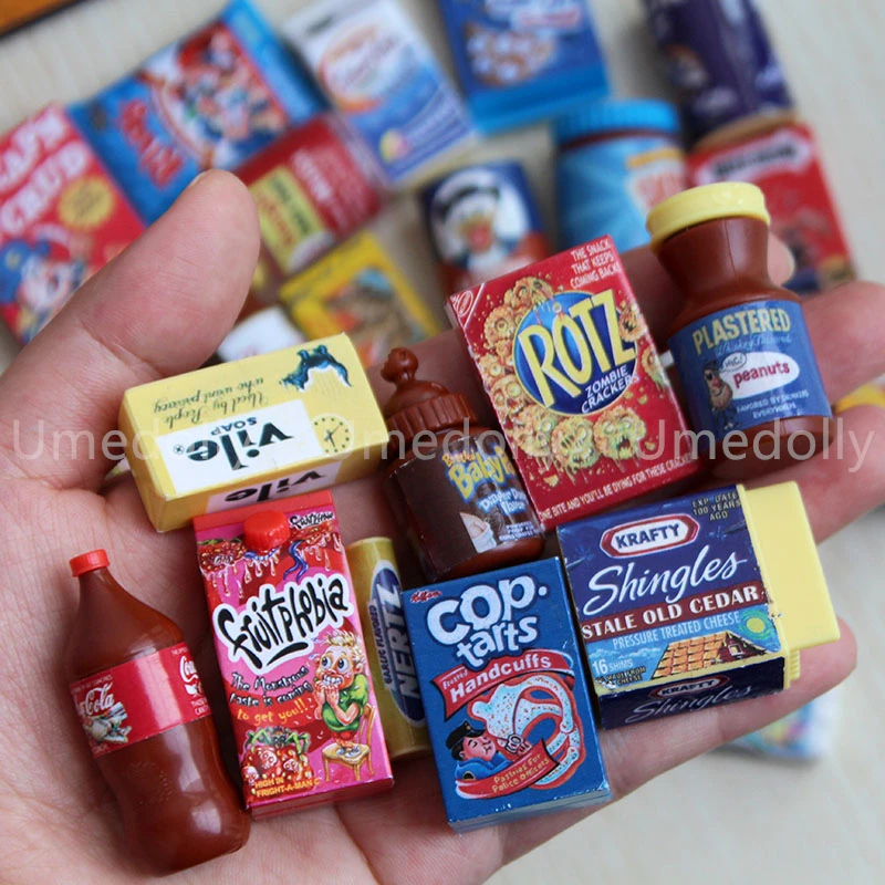 Dollhouse Miniature Supermarket Simulation Snack for Blyth barbies bjd