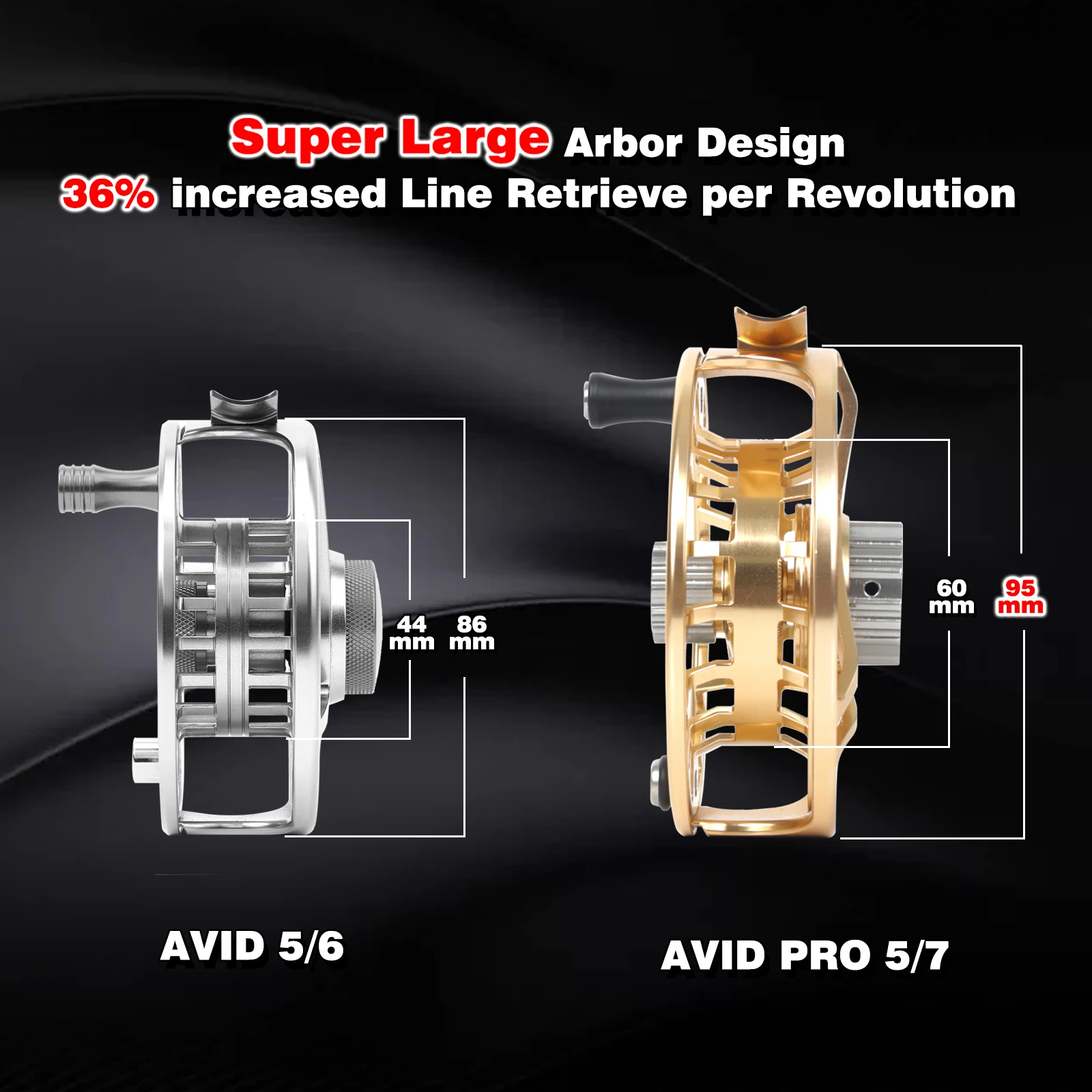 Maximumcatch avidpro 3-9wt-頑丈なアルミニウム製フライフィッシング