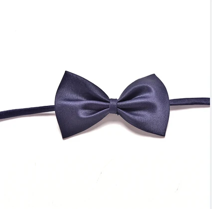 Pre-связанный регулируемый галстук-бабочка для детей однотонный галстук-бабочка с галстук для свадебной вечеринки; милая однотонная Цвет воротником, с бантом, Новинка - Цвет: blue