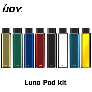 

Original IJOY Luna Pod Kit 11W Vape with 1.4ml LUNA POD 1.1ohm Coil 350mAh Built in Battery Electronic Cigarette Vaporizer Vapor