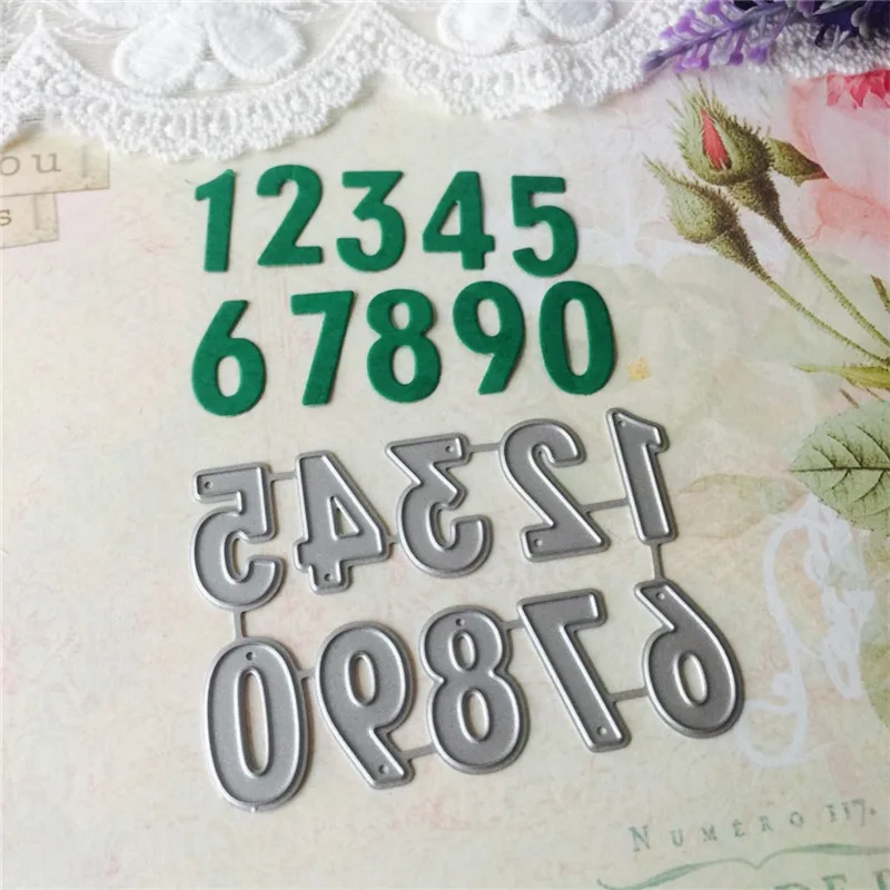 

GJCrafts 123 Numbers Metal Cutting Dies New 2019 for Card Making Scrapbooking Embossing DIY Clear Stencils Album Craft Dies