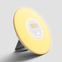 Новое прибытие светодиодный свет будильник Многофункциональный Красочный ночник Fm Радио цифровые часы