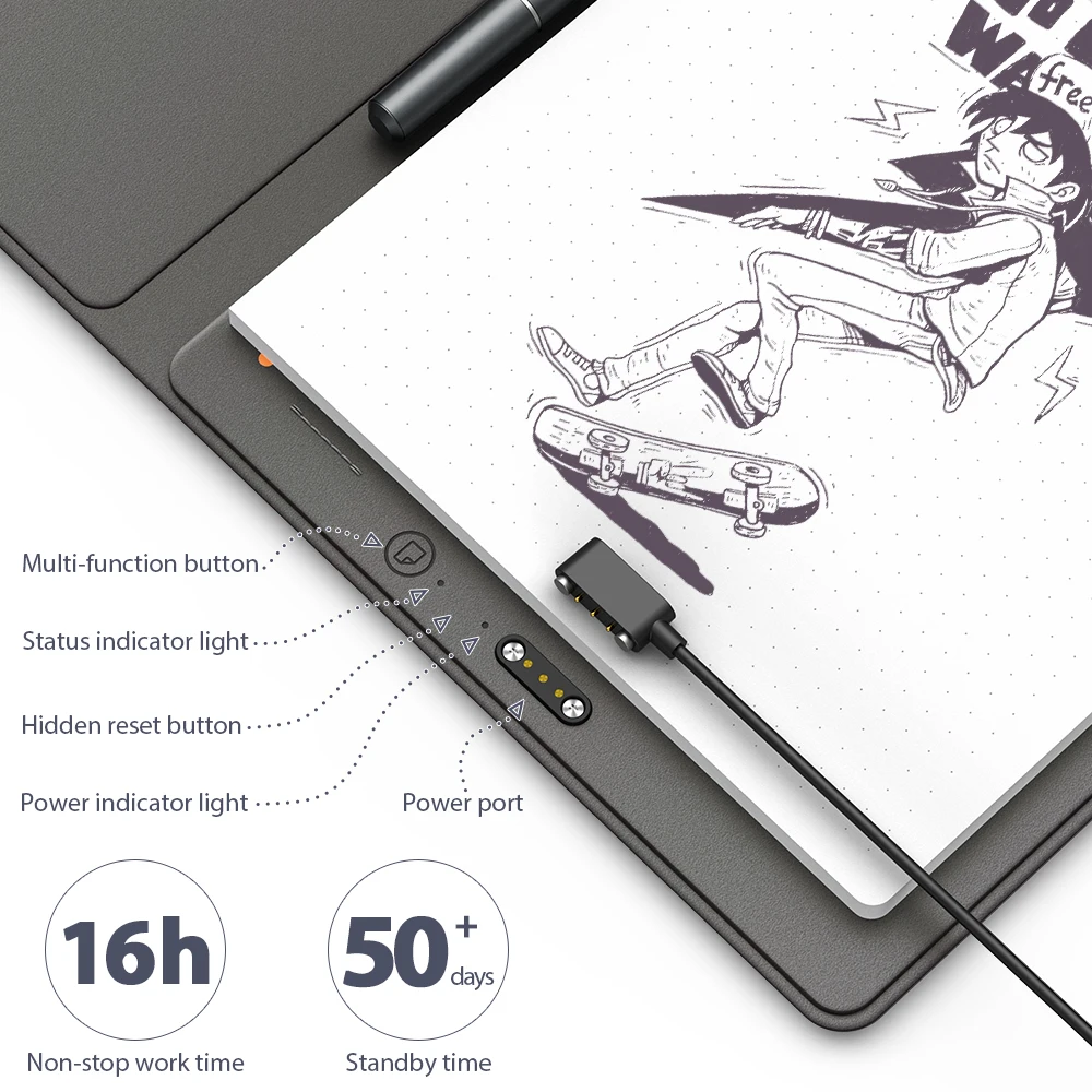  XP-Pen Note Plus Smart Reusable Erasable Notebook Cloud Flash Storage For School Office Supplies Ap - 4000223934178