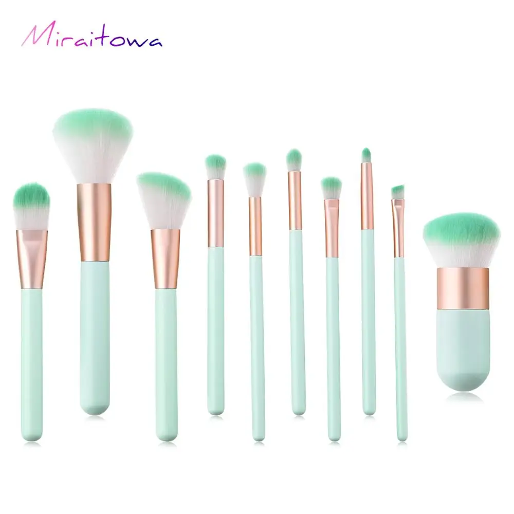 

2019 Makeup Tool Professional Makeup Brushes Set Powder Foundation Eyeshadow Blending Brush Make up Tool Kit light Green Color