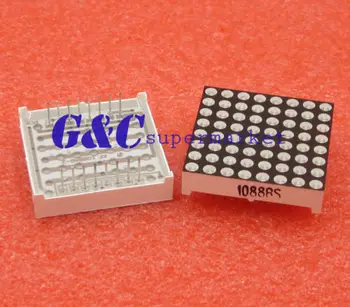 

8x8 3mm Dot-Matrix display Red LED Display Common Anode diy electronics