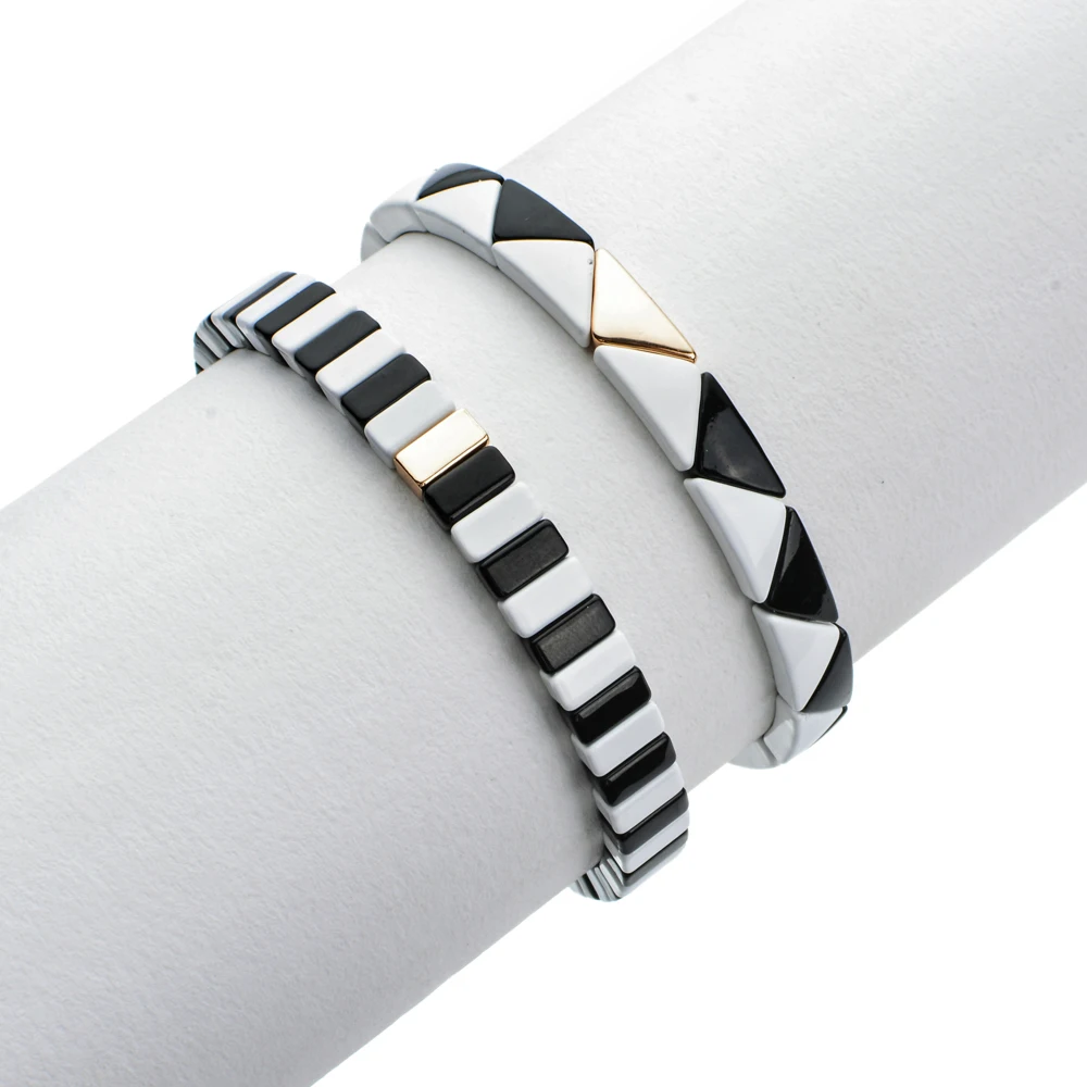 

ZMZY Boho Best Friend Distance Bracelet Fashion Beads White and Black Yin Yang Charm Bracelets for Men Women Friendship Jewelry