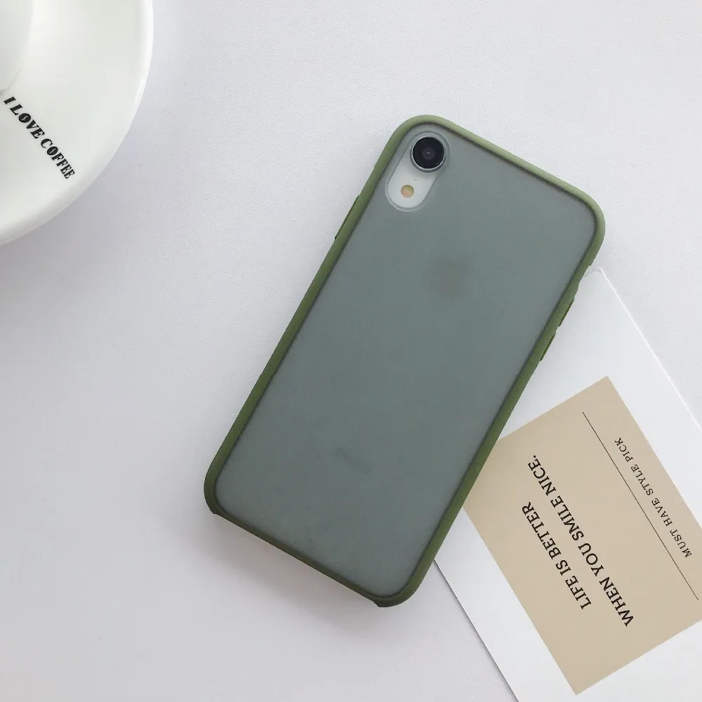 Противоударный бампер 2 в 1 чехол для телефона для iPhone 11 Pro XR XS Max X 10 8 6 6s 7 Plus чехол Мягкая Рамка полупрозрачный жесткий чехол из поликарбоната