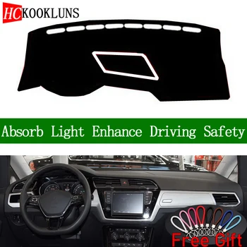 

For Volkswagen touran L 2016 2017-2019 Dashboard Cover Sun Shade Non-slip Dash Mat Pad Carpet Car Stickers Interior Accessories