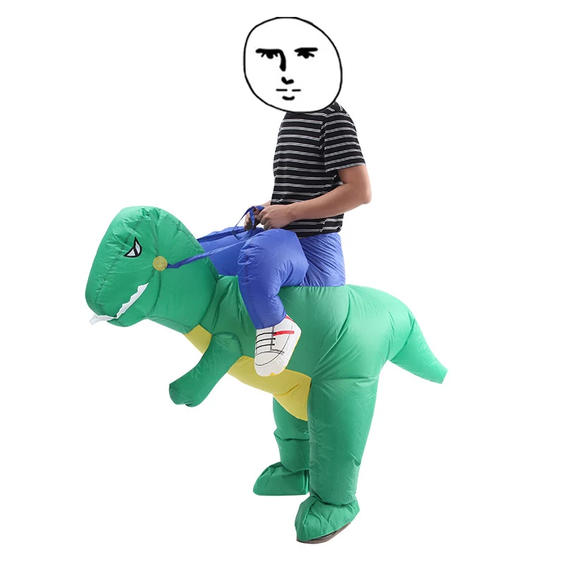 Inflatable Dinosaur Costume Dinosaur Jumpsuit Dinosaur Clothing Halloween Costumes Funny Costumes Animal Cosplay K1132 D