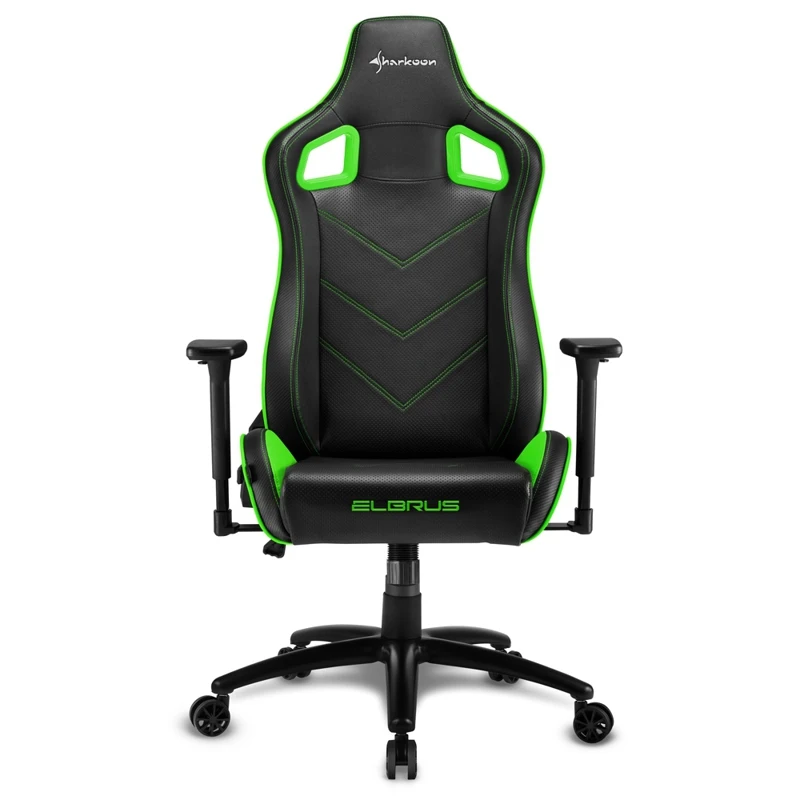 Игровое кресло Sharkoon Elbrus 2 компьютерное, до 150 кг, синтетическая кожа, металл