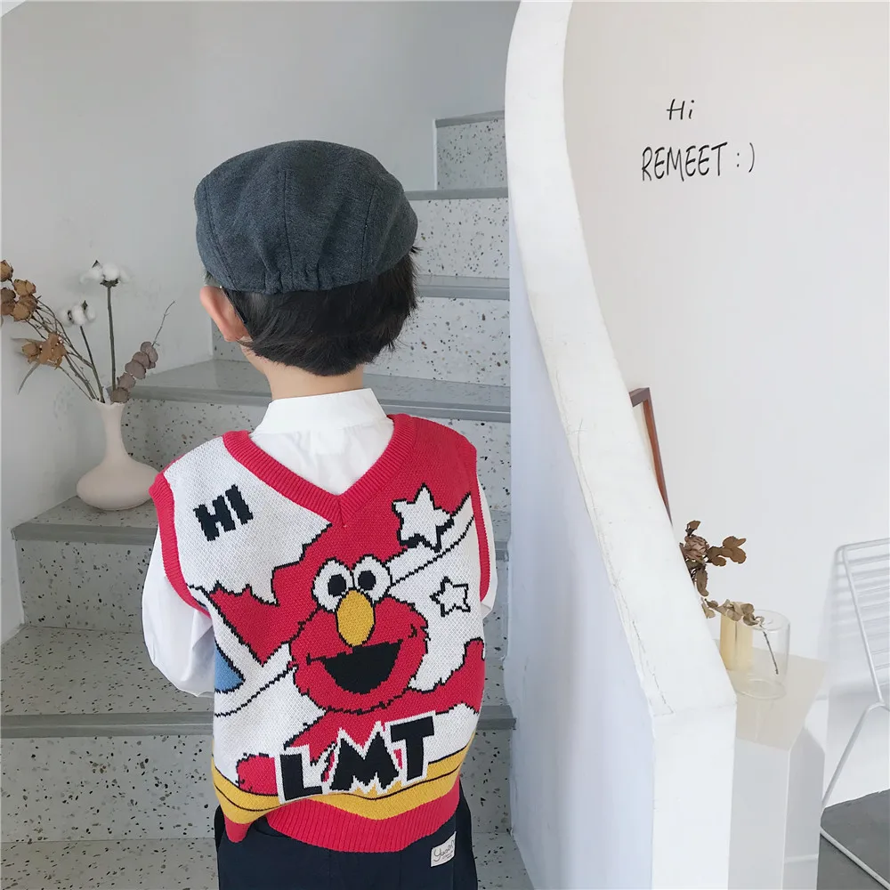 Tonytaobaby/осенне-зимняя одежда новая детская одежда вязаный жилет в европейском и американском стиле жилет для девочек жилет для мальчиков