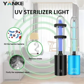 

UV Germicidal Sterilization Lamp USB Rechargeable Ultraviolet Bulb Ozone Light for Disinfect Bacterial Kill Mites Deodorizer