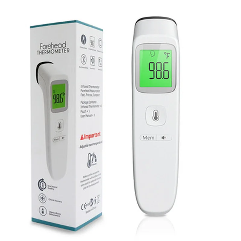 

Digital Infrared Temperature Gauge Ear Forehead Thermometer Instrument Non-contact High Temperature Gun for Kids Adult