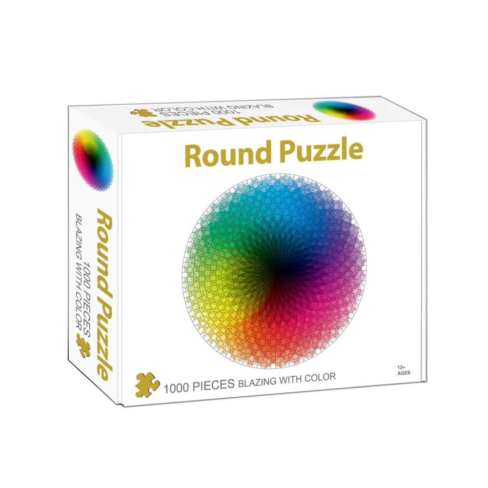 Quebra-cabeça para Crianças Puzzle Round Peças Adultas Brinquedo Educacional 3d 1000 5 3d puzzle round 1000 peças quebra-cabeça para