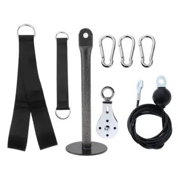 

Pulley Cable Machine Attachment System LAT Tricep Pull Down Strap Training Equipment Shoulder Arms Chest Back Muscle