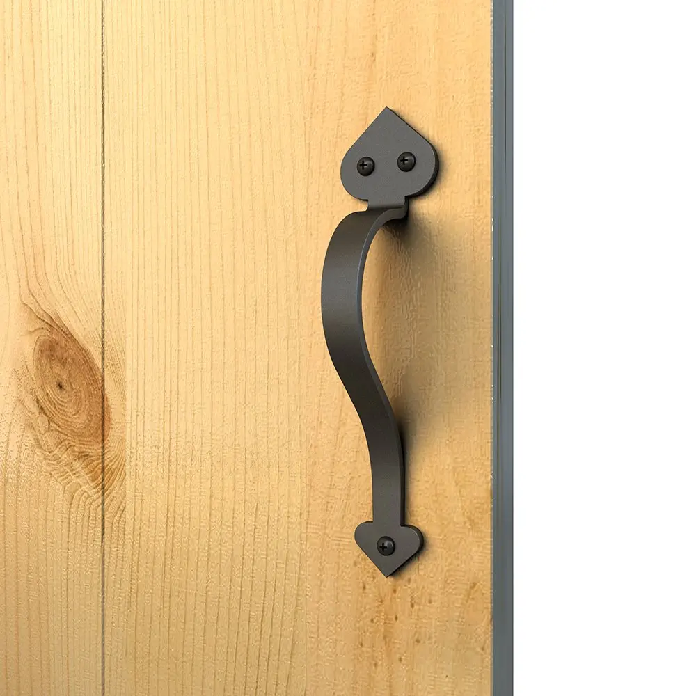 

Matte Black Handle Pull Side Mount for Wood Door European Style Set of 2