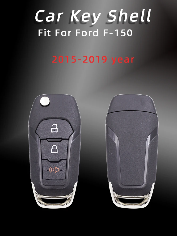 Cocolockey откидной автомобильный ключ для Ford F-150, 3 кнопки дистанционного управления, Складной автомобильный ключ, Uncut HU101, Сменный Чехол, Fob-2019YEAR