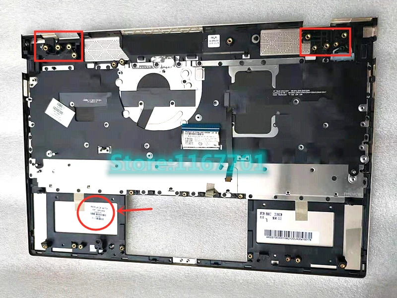 Чехол для ноутбука с подсветкой клавиатуры для hp envy 13-AH 13-AH0006TU 13-AH0008TU L24141-001 L24142-001 серебристый/серый