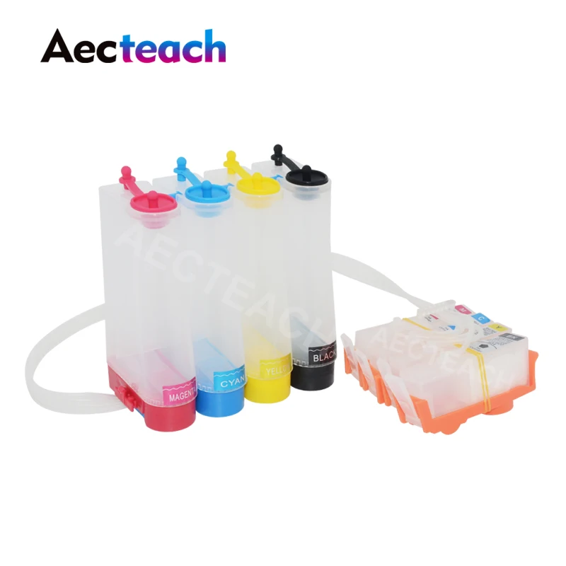 Aecteach For HP 655 XL Continuous Ciss Ink Tank Deskjet Advantage 3525 4615 4625 5525 6520 6525 Printer System | Компьютеры и офис