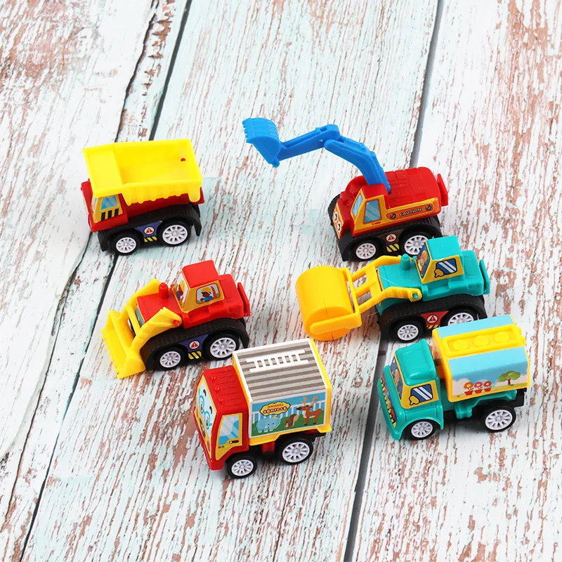 6 шт./компл. вытяните назад автомобиль игрушки для мобильных машин строительная