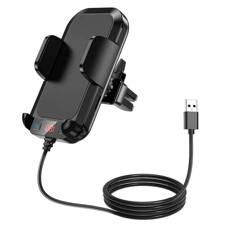 Автомобильный MP3-плеер держатель для телефона Bluetooth приемник fm-передатчик USB