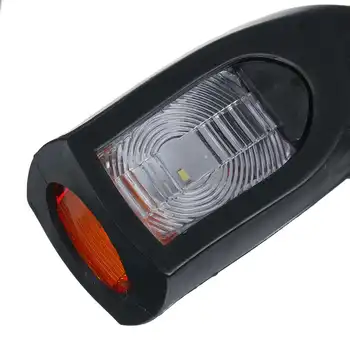 

Red White Amber Side Marker Light 12-24V Car Trailer 2Pcs Indicator Bulbs