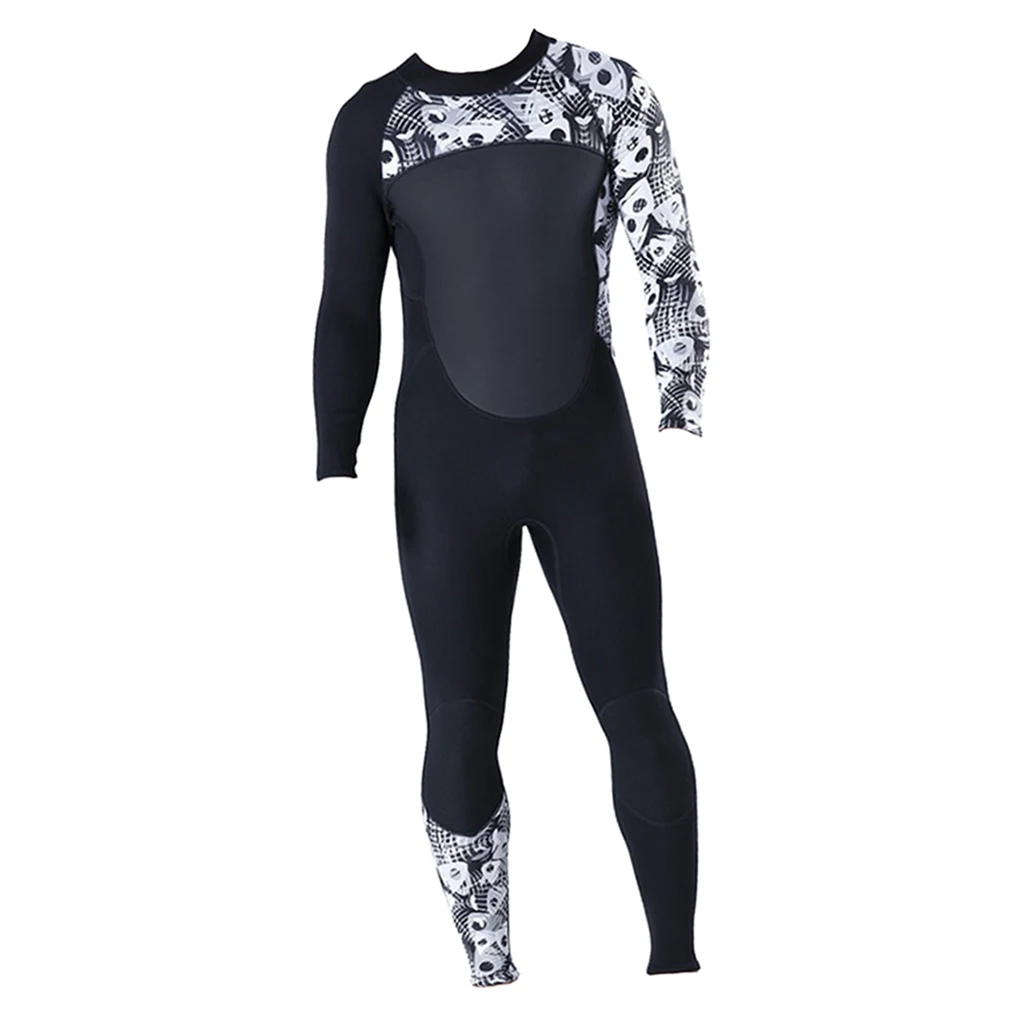 Full Body Swimsuit Diving Suit Wetsuit Long Sleeve Keep Warm Back Zip for Scuba Snorkeling Water Sports Multiple Sizes