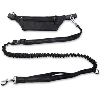 

Dog Leads Harnesses Waist Waterproof Pockets Running Jogging Dog Leashes Chain For Dogs Puppy Traction Rope Pet Supplies