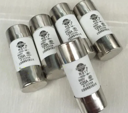 Предохранители: RS17 125A 500V aR/RS17 16A 500 V/RS17 63A 690 V/RS17 10A 20A 32A 40A 50A 80A 100A 200A 10-125A 500 V/690 V 22*58