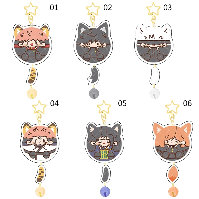 Jujutsu Kaisen Satoru Toge Inumaki Ryoumen Sukuna Keychain Pendant Cosplay Acrylic Key Chain Ring Prop | Украшения и аксессуары