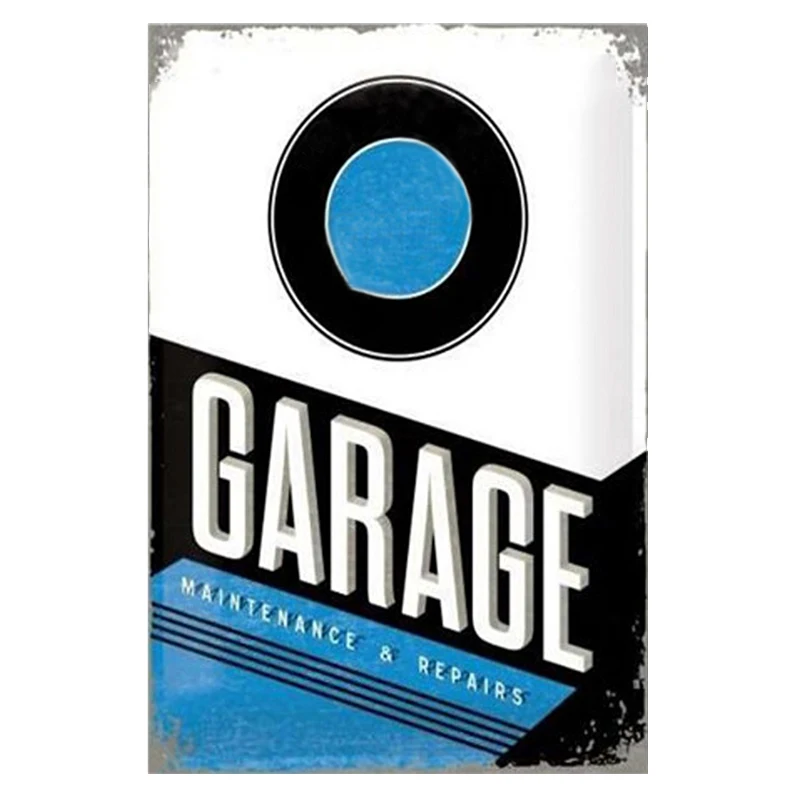 

My Garage My Rules Car Iron Sign Metal Decoration Vintage Tin Plaque Mechanic Modern Home Retro Plate Rectangle Poster 20x30