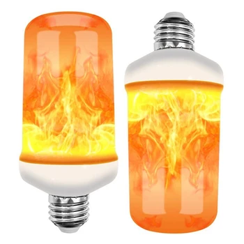 

4 Modes Bulbs Gifts Decorative Dynamic Simulation Courtyard Vintage Fire Model Hotel LED Flame Light Flaming Holiday Flickering