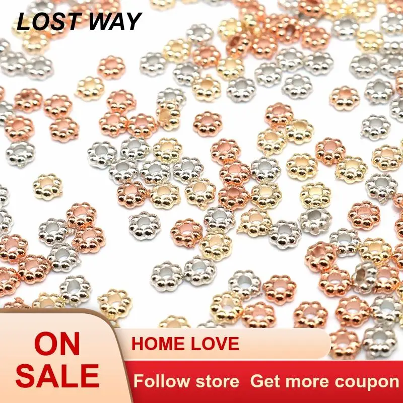 260 Pcs Gold Plated Ornate Filigree Bell Bead Caps 7mm