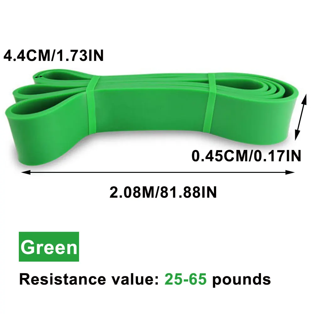 Fitness Rubber Bands Resistance Band Unisex 208Cm Yoga Elastic Bands Loop Expander for Exercise Sports Equipment Unisex