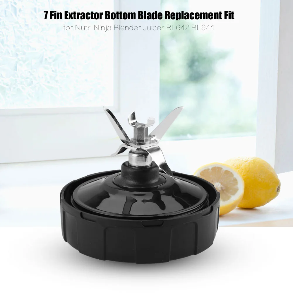 

7 Fin Extractor Bottom Blade Replacement Fit for Nutri Ninja Blender Juicer BL642 BL641 Copo Liquidificador Blender Cup Part