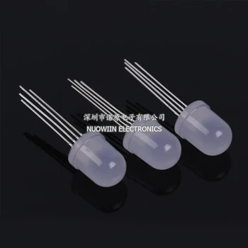 

10pcs 10mm 4pins full-color RGB LED Common Anode / Cathode Transparent / Fog F10 Tri-Color Light Emitting Diode Red Green Blue