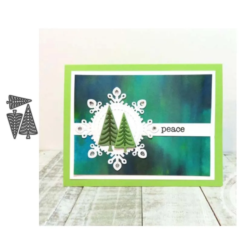 

JC 2020 Metal Cutting Dies 3pcs Tree for Scrapbooking Craft New Design Stencil Punch Blade Card Make Mould Sheet Decor Template