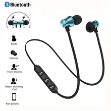 Магнитные беспроводные bluetooth наушники XT11 шейный ремешок для iPhone samsung Xiaomi