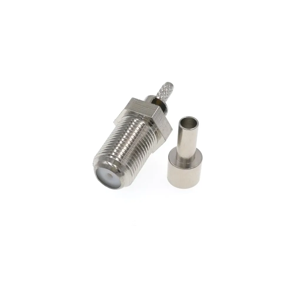 10 шт. F Женский Гайка перегородка обжимной для RG174 RG316 LMR100 RF разъем