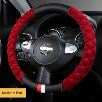 

Car Steering-wheel Cover Accessories Universal Plush DIY Winter Super Soft Keep Warm Prevent Cold Multi-colored Car Styling