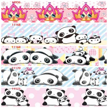 

100% Polyester boy's cartoon animals printed Grosgrain Ribbon Satin Ribbon Floral Ribbons BR01