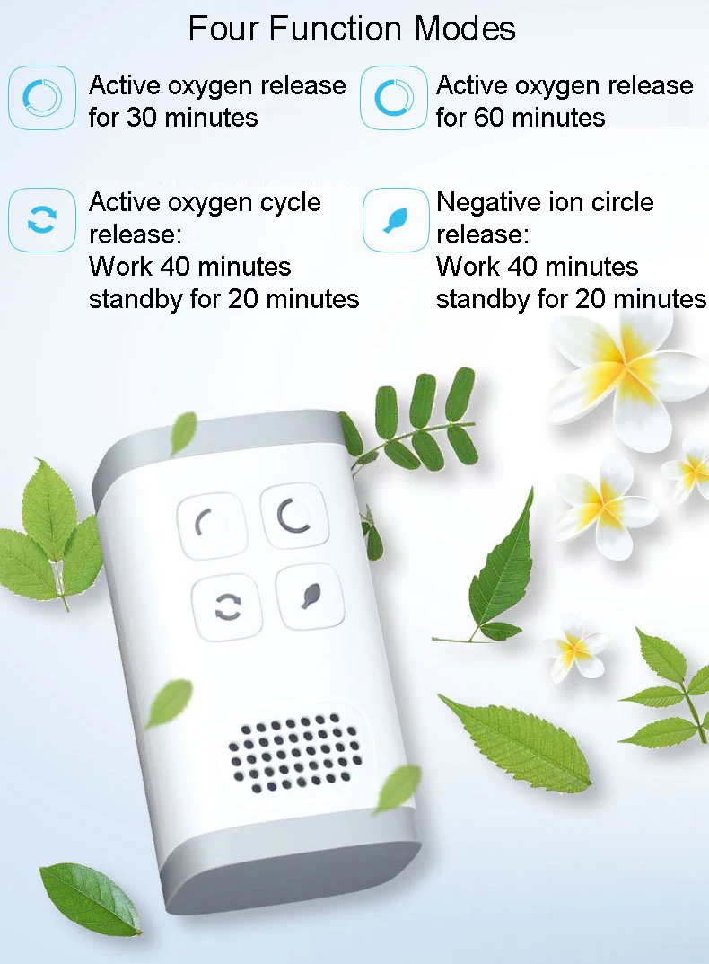 Refrigerator Deodorizer Ozone Negative Ion Generator Anion Ionizer Oxygen Bar Air Purifier Freshener Formaldehyde Smell Remover