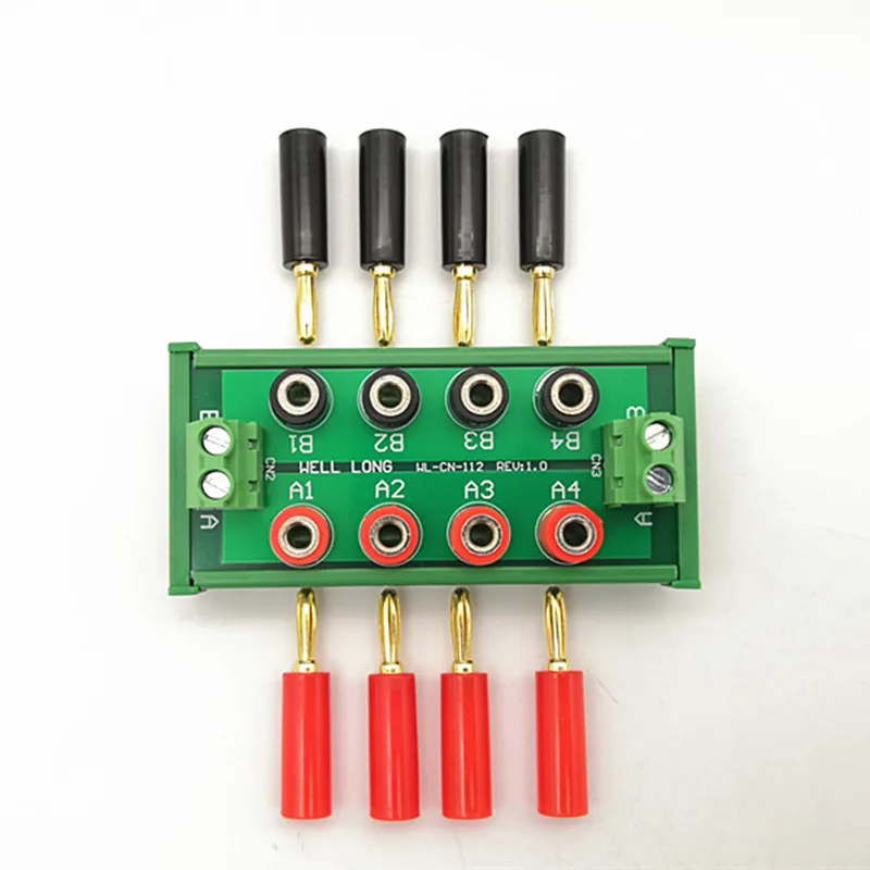 DIN Schiene Montage 2x4-Bit Banana Jack Power Verteilung Modul, DC Power Board. – Detail 2