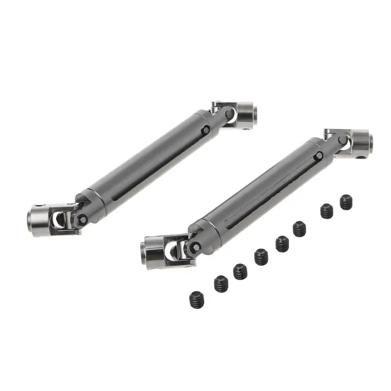 

2PCS 106-138mm Metal Universal Drive CVD Shaft for RC Crawler Car SCX10 90046 D90 Parts Accessories 634F
