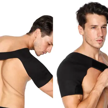 

Care Shoulder Pad Bandage Upper Back Pressure Stability Brace Breathable Adjustable Support Protect Joints Sports