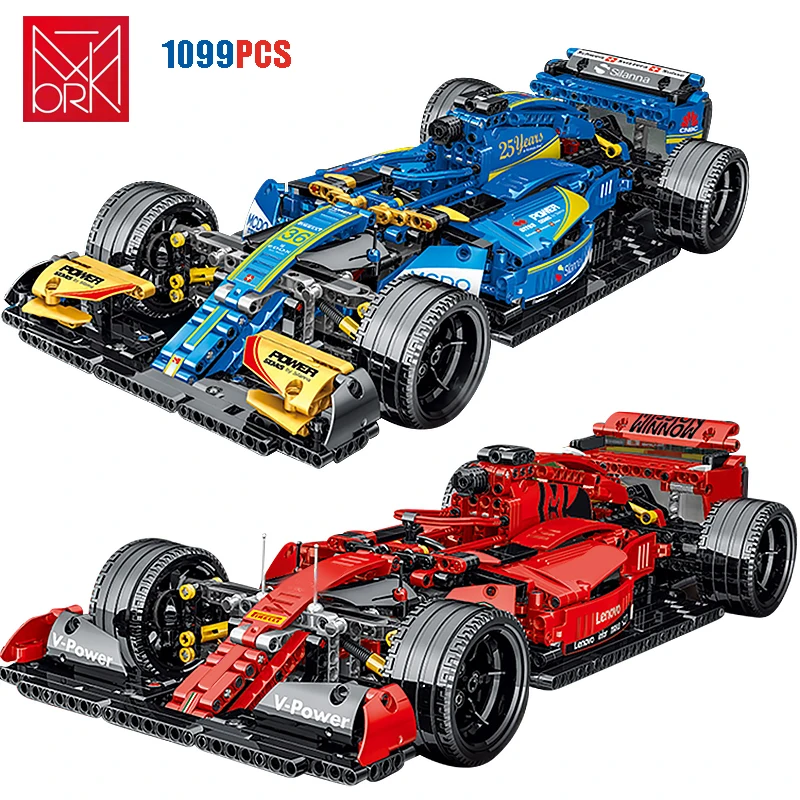 Конструктор серии формула автомобиля Mork F1 023005 1099 шт. спортивный гоночный