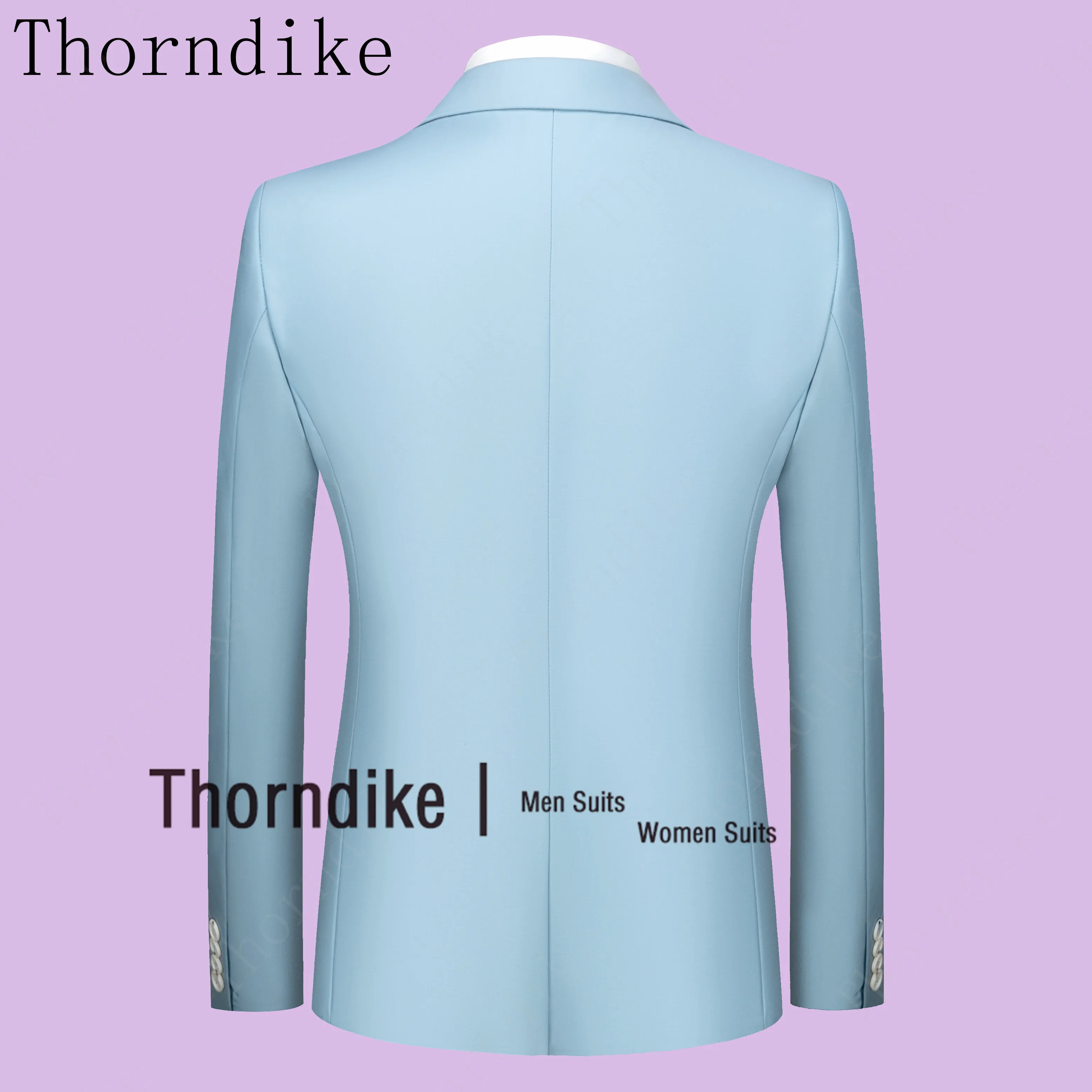 Thorndike/модный мужской костюм из 3 предметов новейшее пальто брюки повседневный